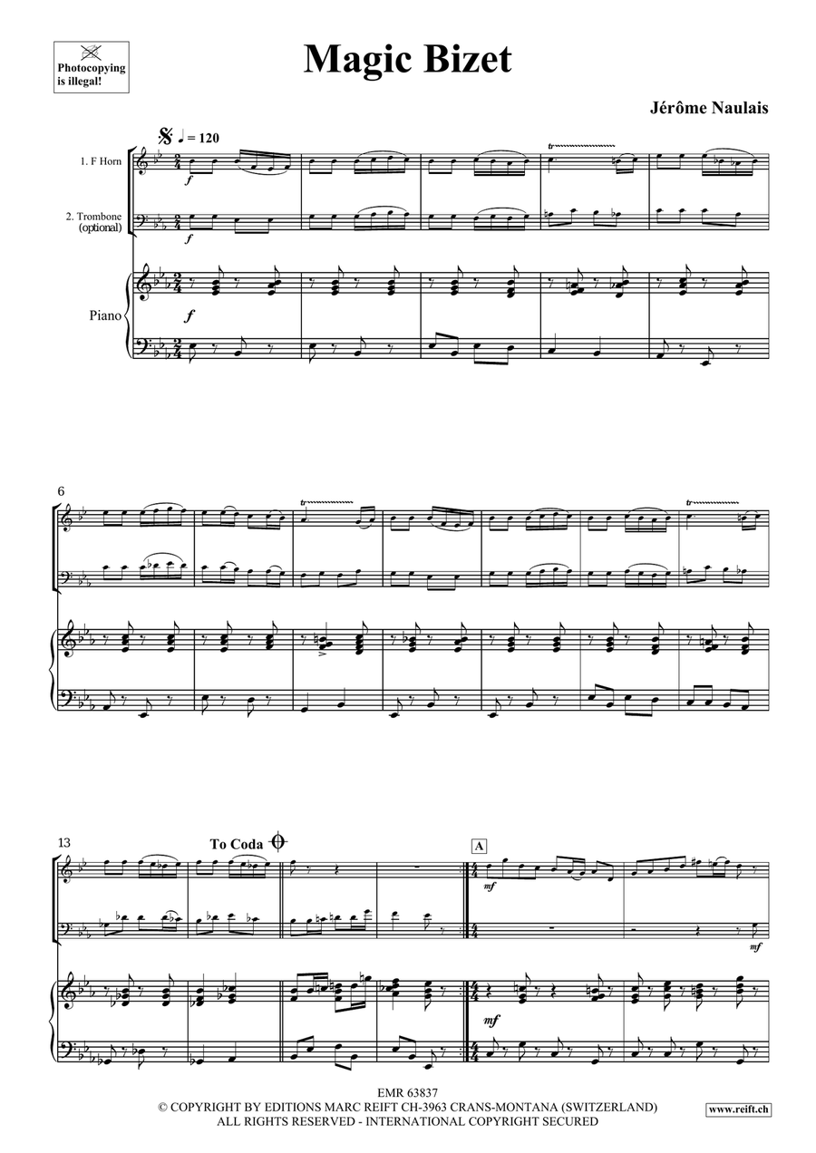 Magic Bizet Magic Bizet Horn scores gallery preview page 4
