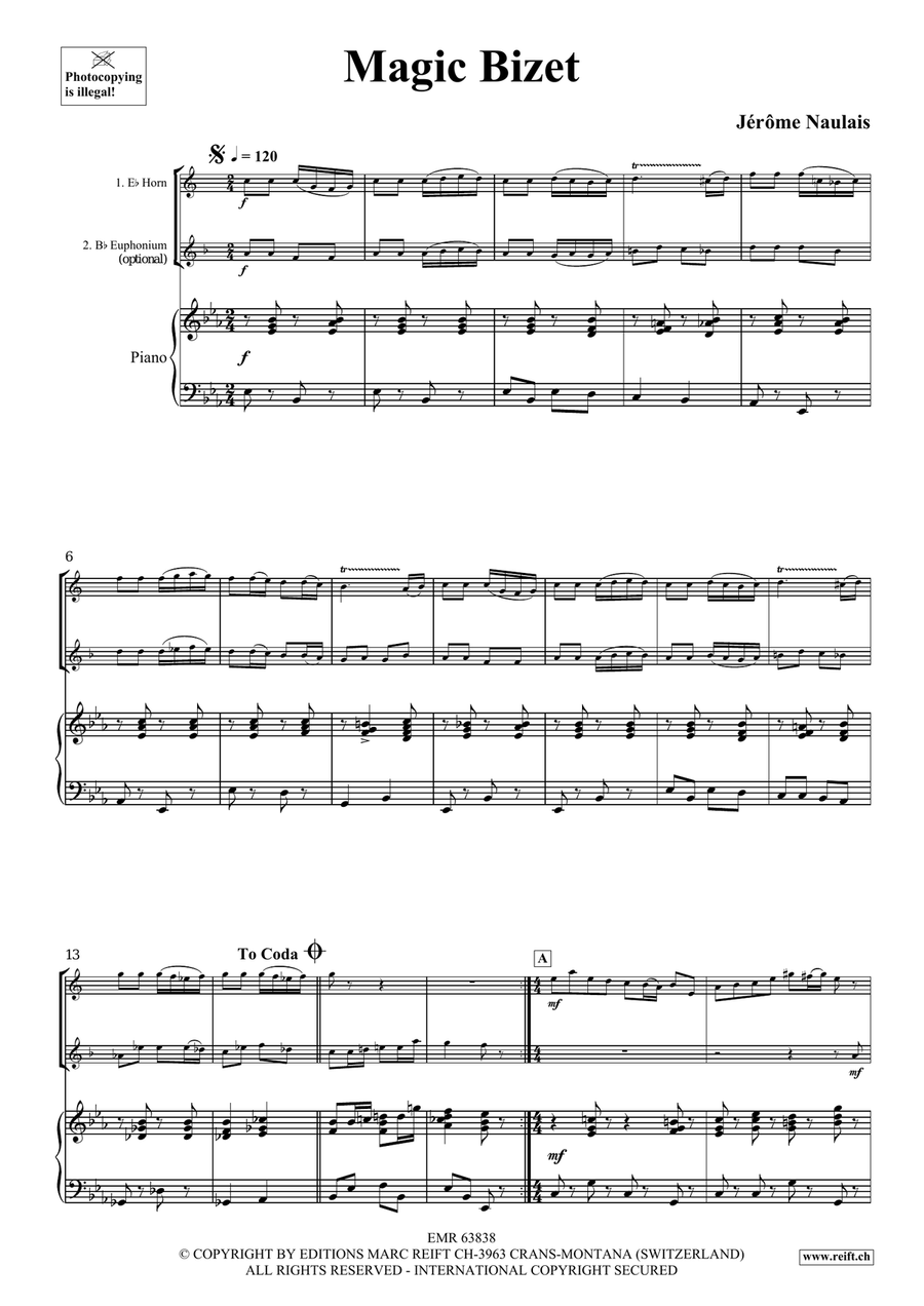 Magic Bizet Magic Bizet Euphonium scores gallery preview page 4