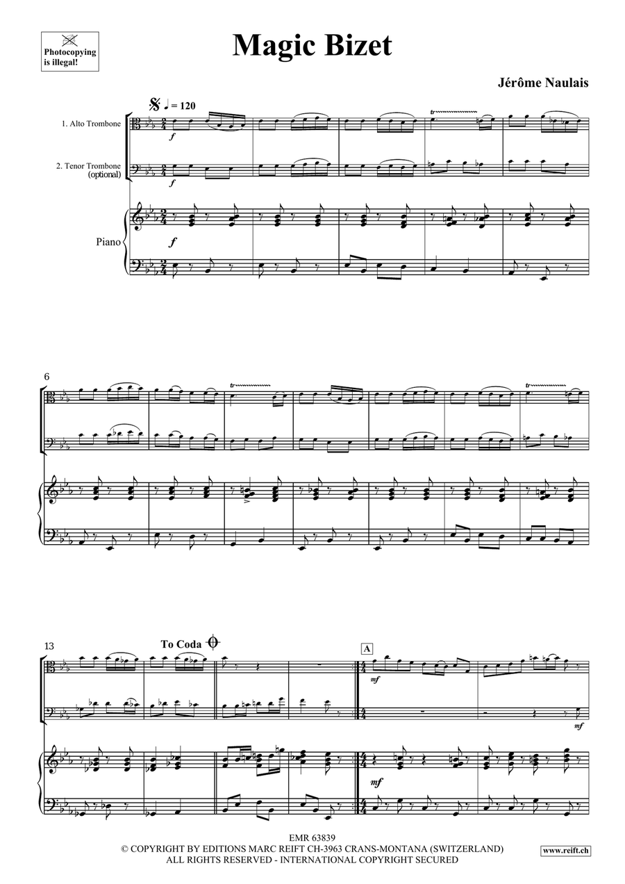 Magic Bizet Magic Bizet Piano Accompaniment scores gallery preview page 4