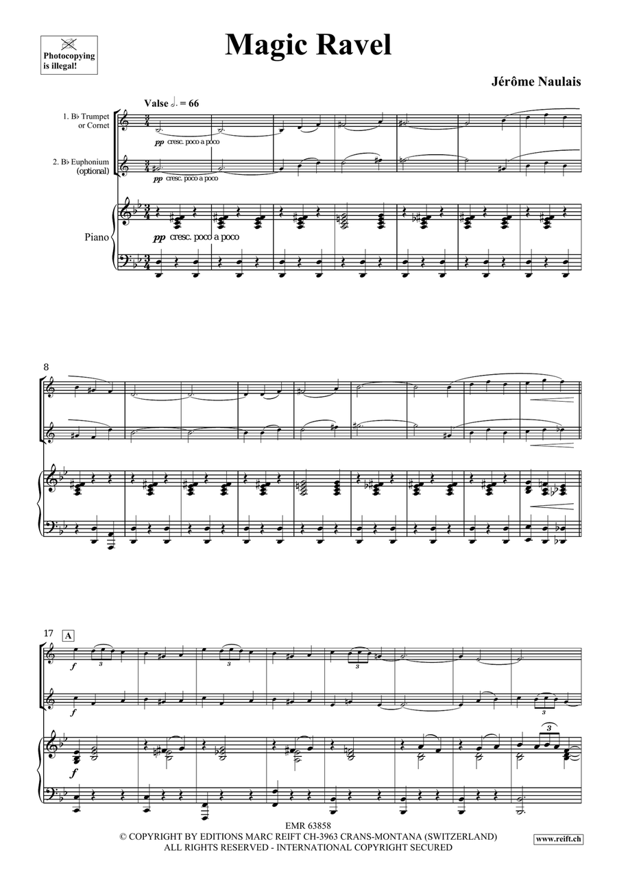 Magic Ravel Magic Ravel Cornet scores gallery preview page 4