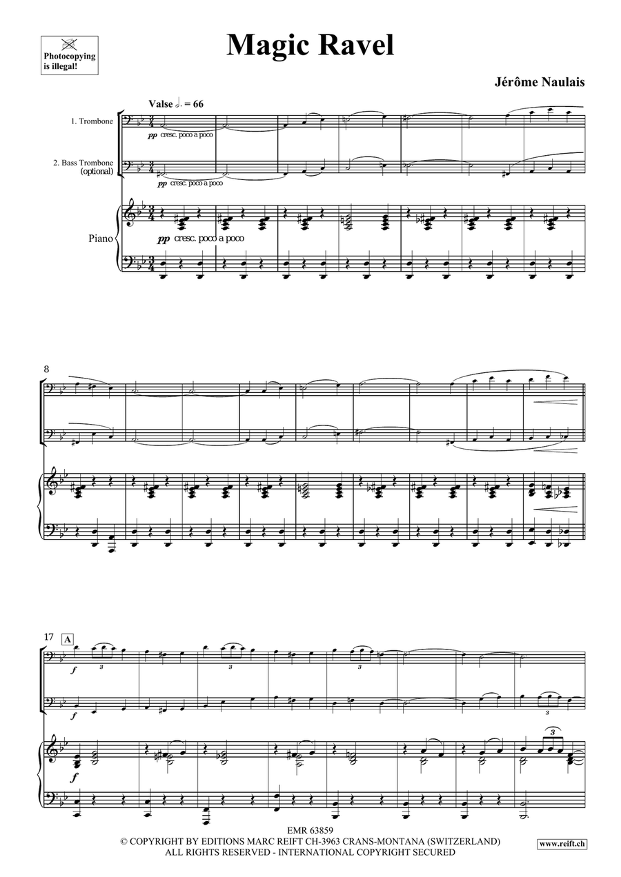 Magic Ravel Magic Ravel Trombone scores gallery preview page 4