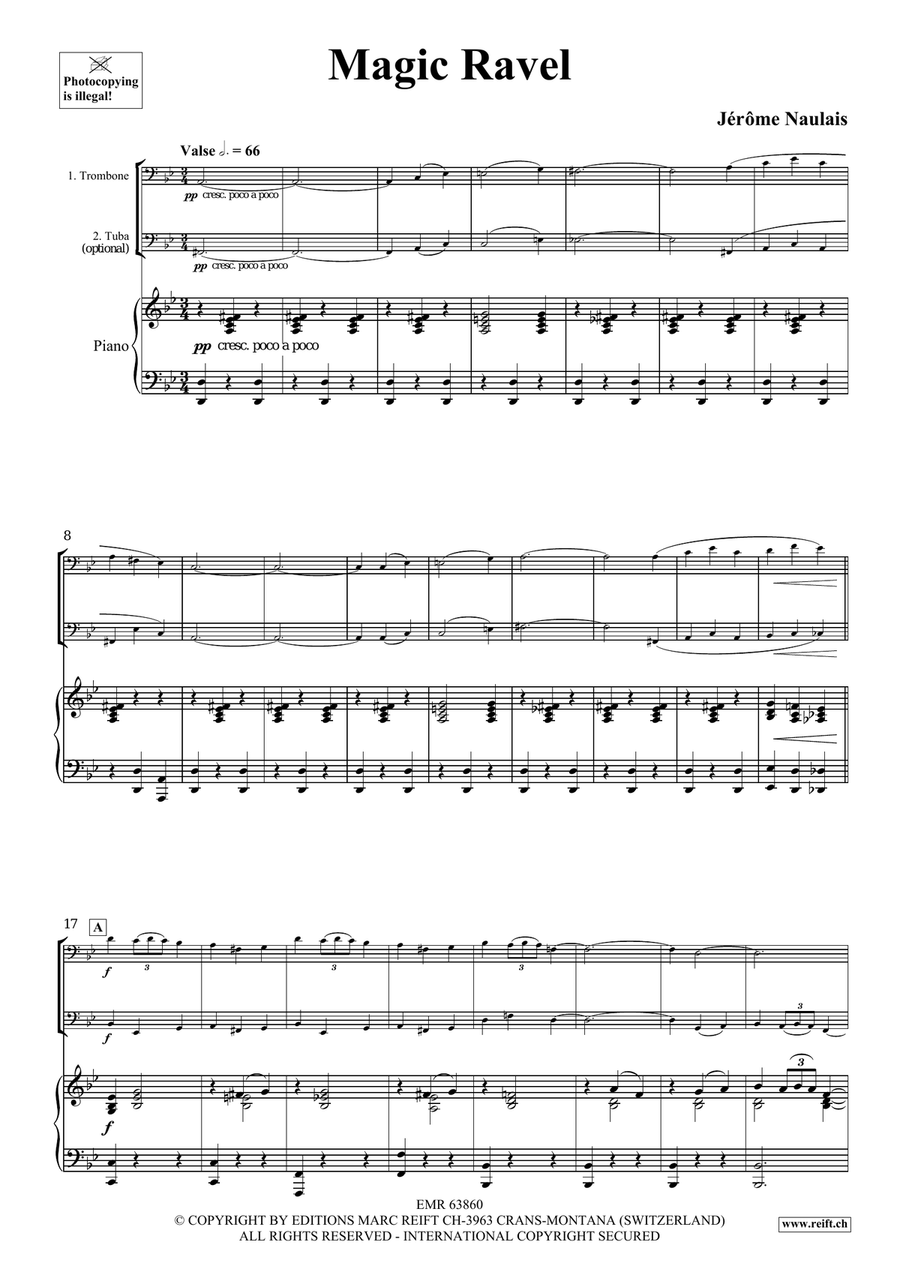 Magic Ravel Magic Ravel Trombone scores gallery preview page 4