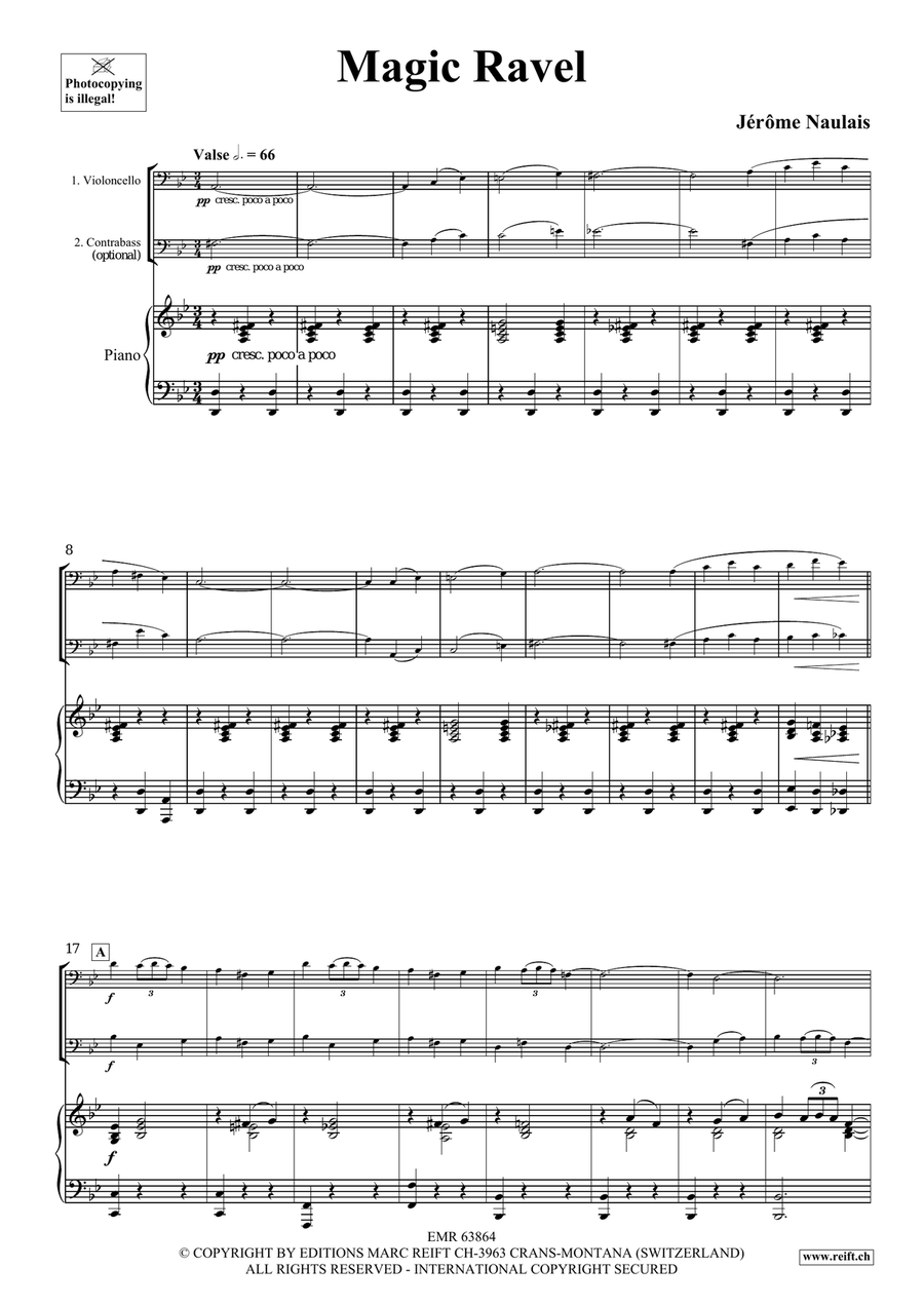 Magic Ravel Magic Ravel Double Bass scores gallery preview page 4