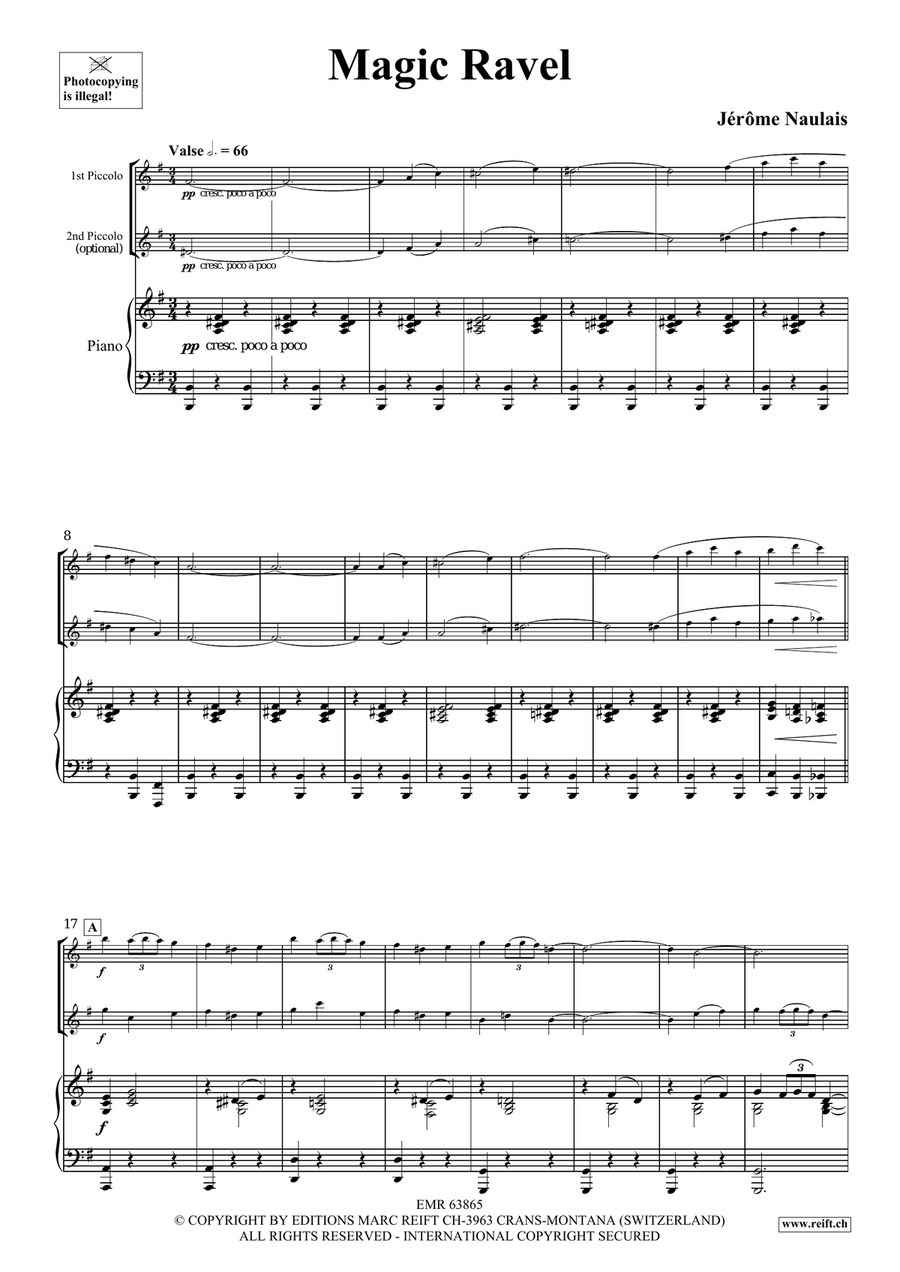 Magic Ravel Magic Ravel Piccolo scores gallery preview page 4