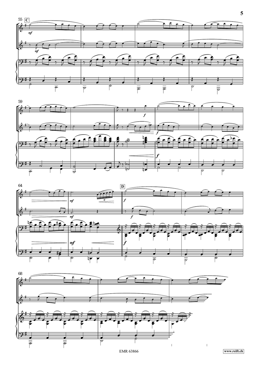 Magic Ravel Flute Duet scores gallery preview page 6