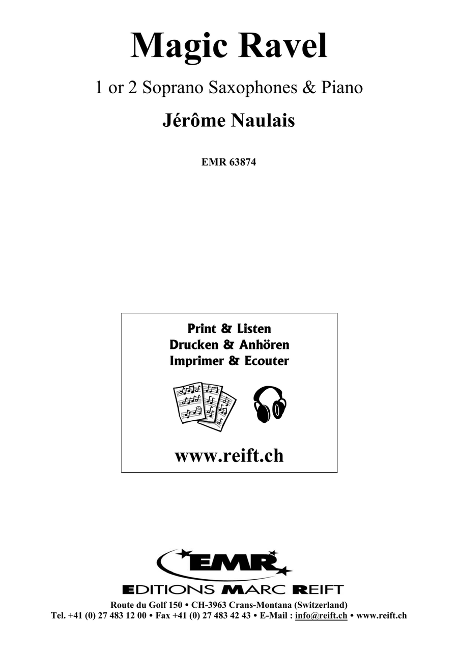 Magic Ravel Magic Ravel Soprano Saxophone scores gallery preview page 2