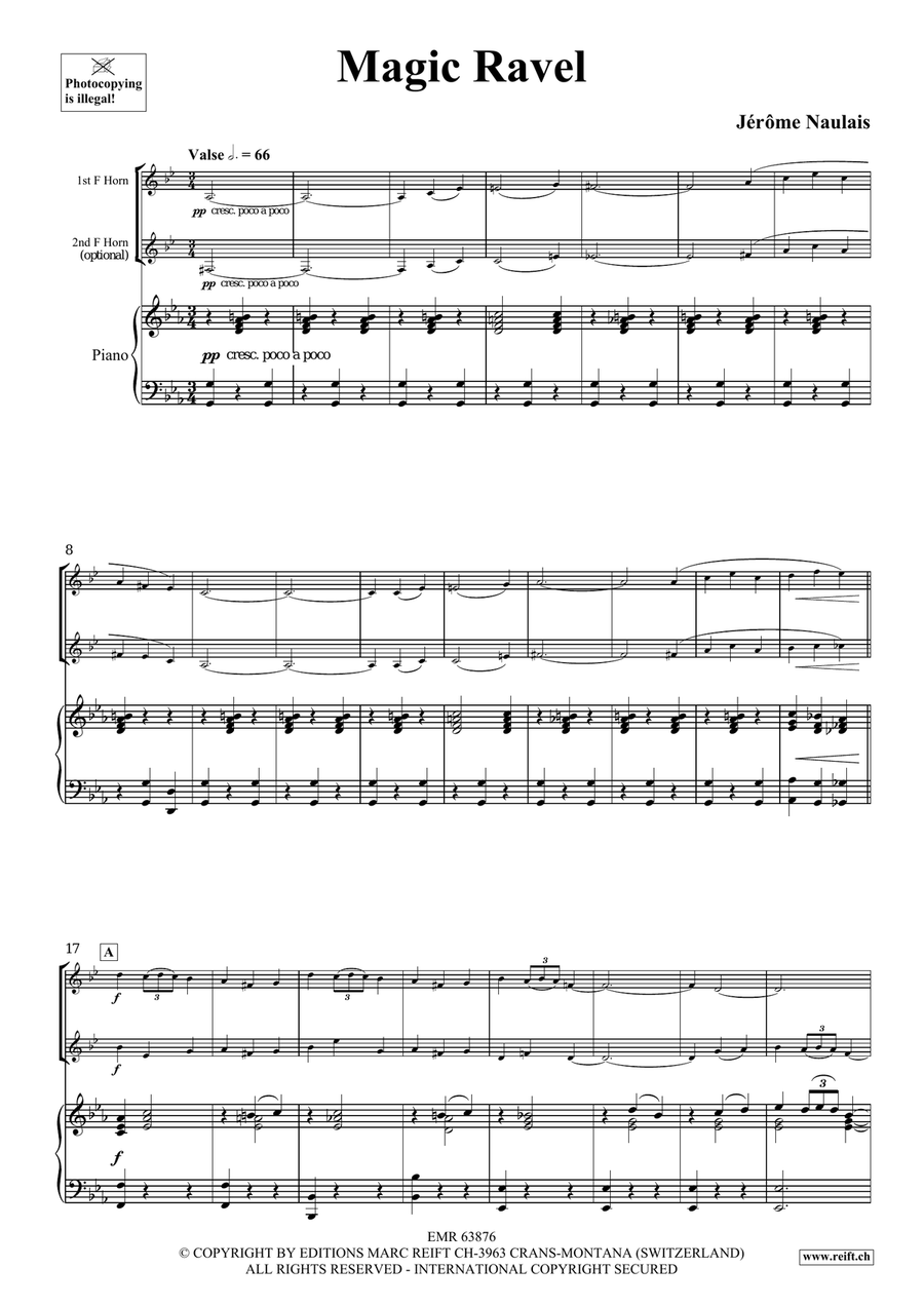 Magic Ravel Magic Ravel Horn scores gallery preview page 4