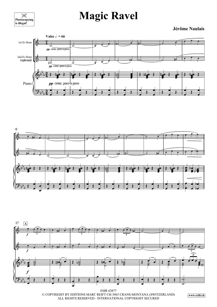 Magic Ravel Magic Ravel Horn scores gallery preview page 4