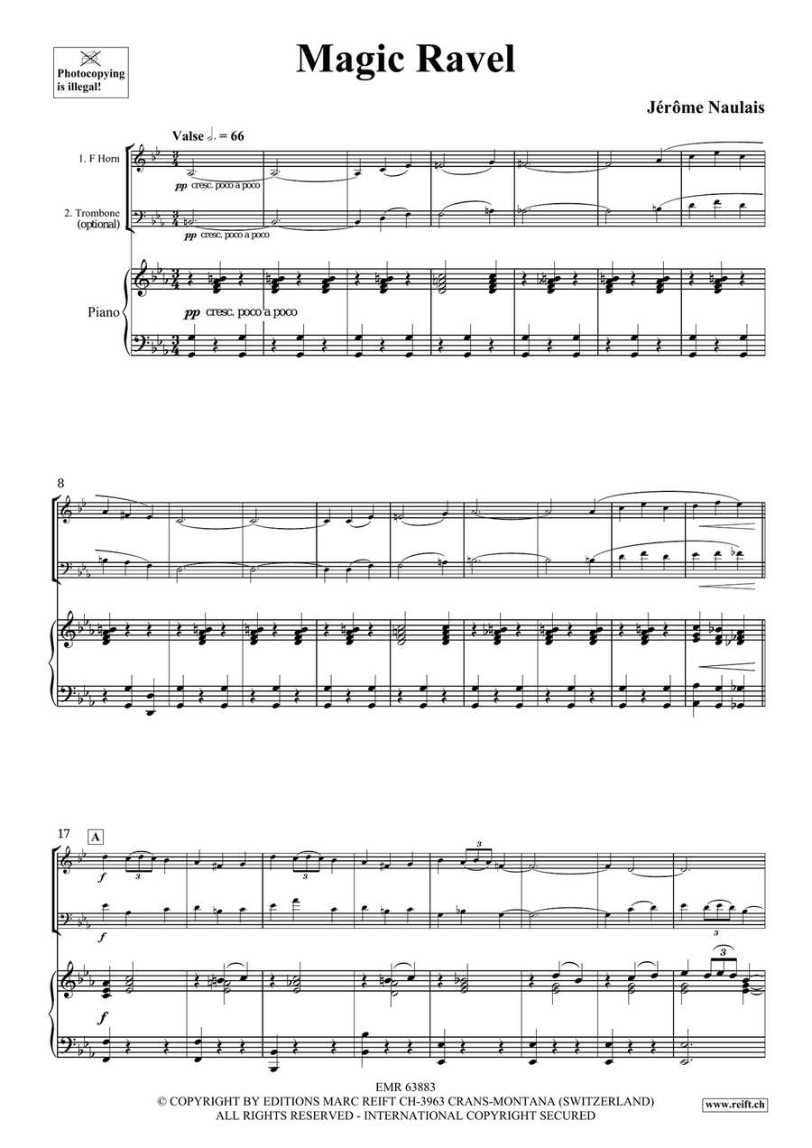 Magic Ravel Magic Ravel Horn scores gallery preview page 4