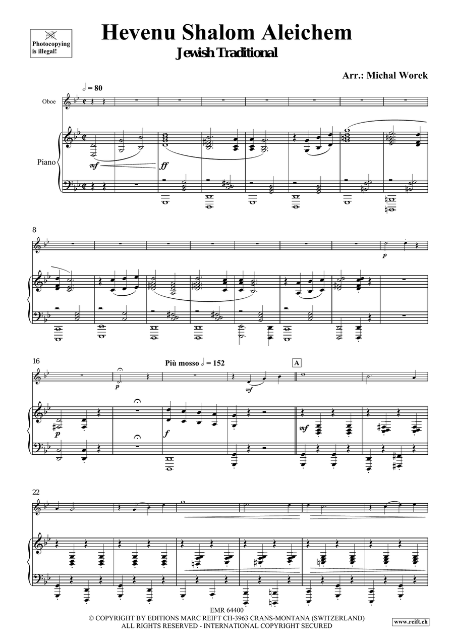Hevenu Shalom Aleichem Hevenu Shalom Aleichem Piano Accompaniment scores gallery preview page 4
