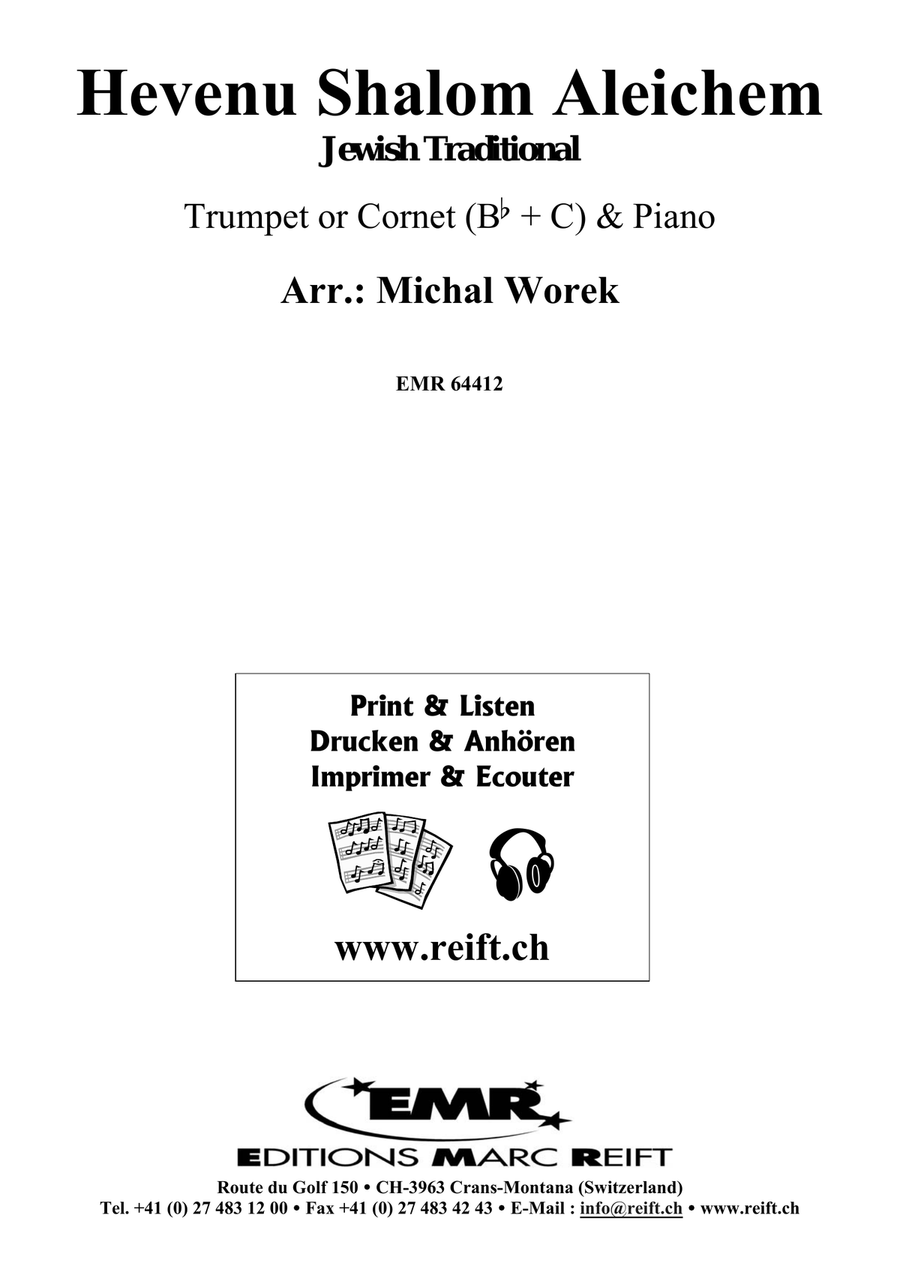 Hevenu Shalom Aleichem Hevenu Shalom Aleichem Cornet scores gallery preview page 2