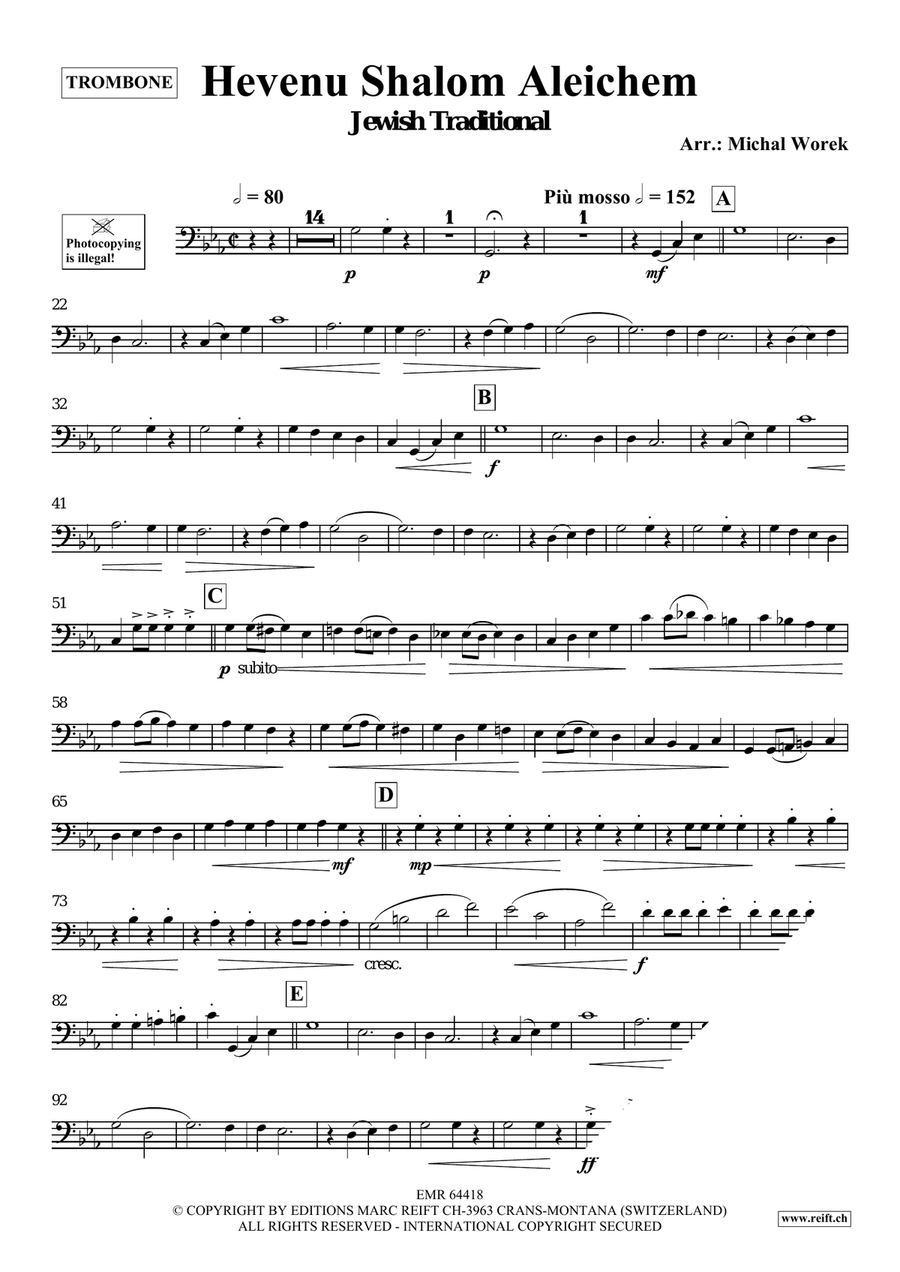 Hevenu Shalom Aleichem Hevenu Shalom Aleichem Piano Accompaniment scores gallery preview page 3