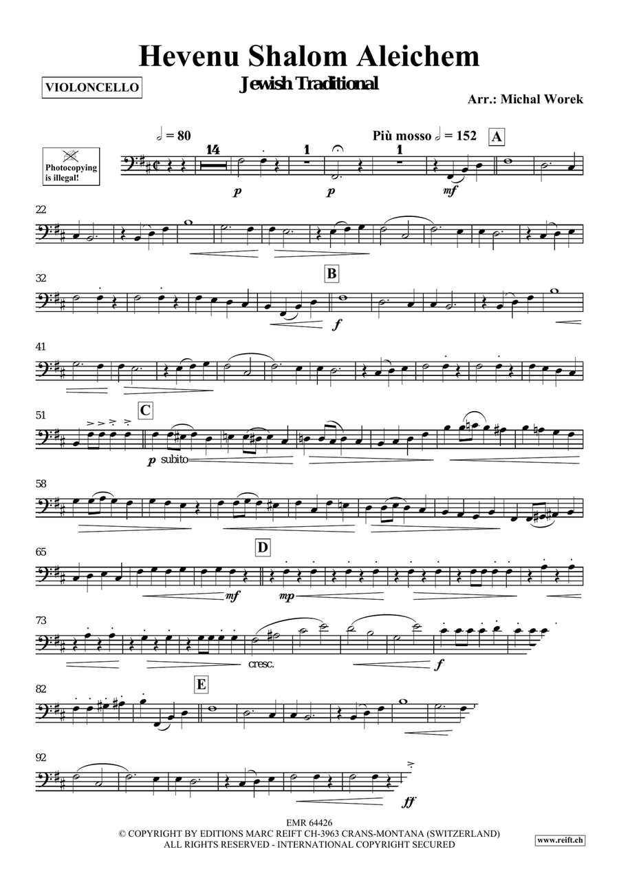 Hevenu Shalom Aleichem Hevenu Shalom Aleichem Piano Accompaniment scores gallery preview page 3