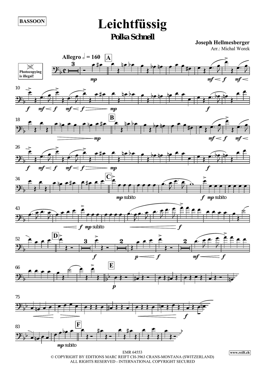 Leichtfüssig Leichtfüssig Bassoon Solo scores gallery preview page 3