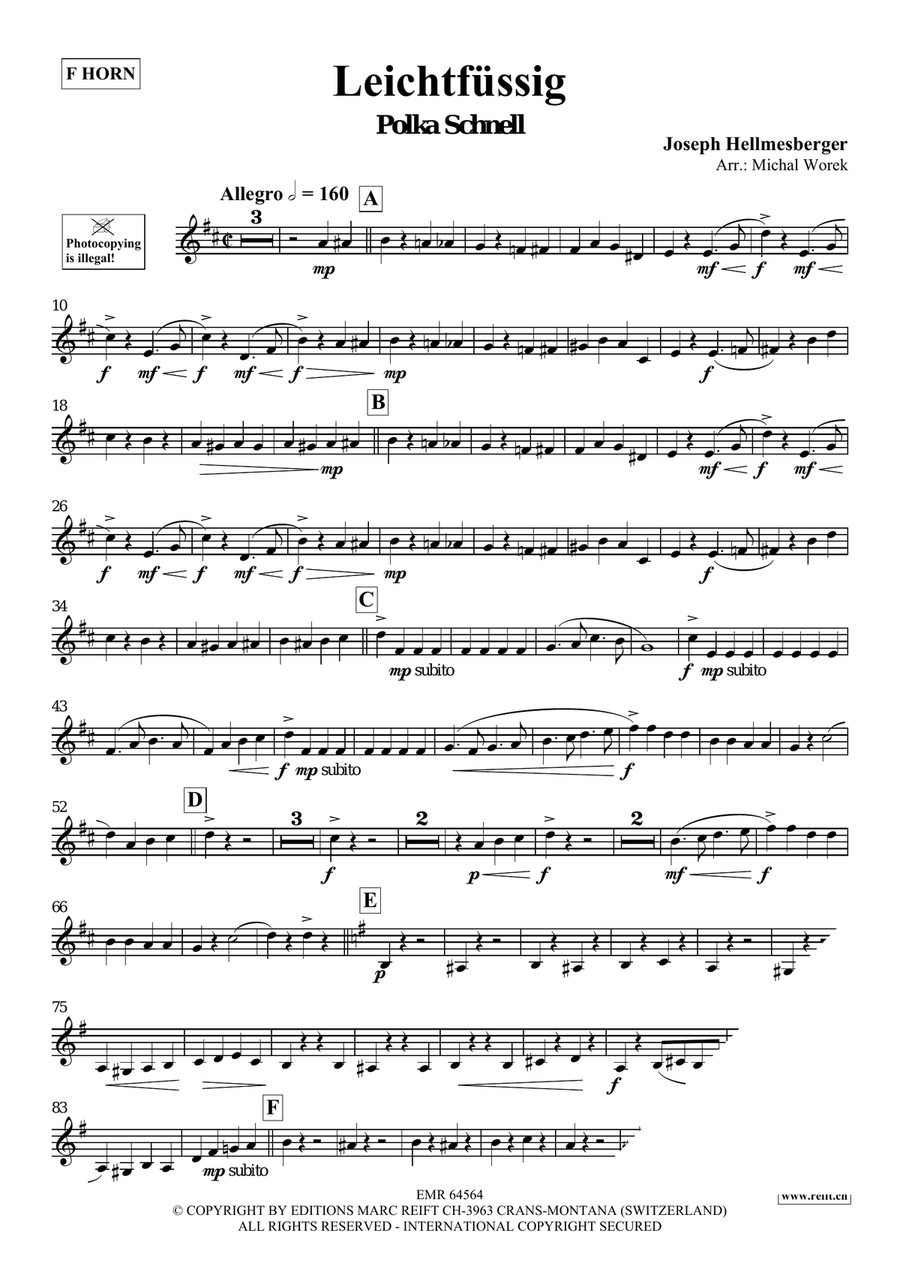 Leichtfüssig Leichtfüssig Horn scores gallery preview page 3