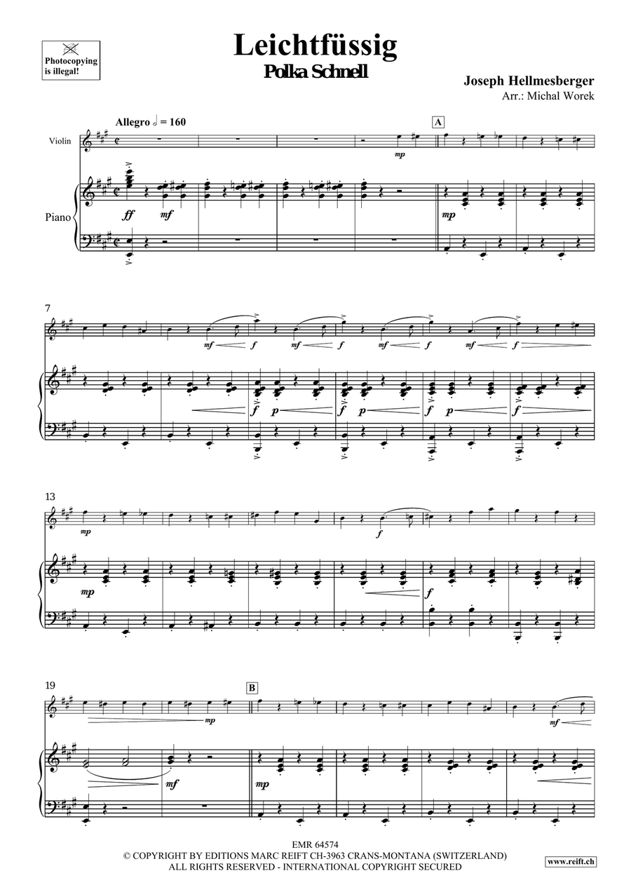 Leichtfüssig Leichtfüssig Violin Solo scores gallery preview page 4