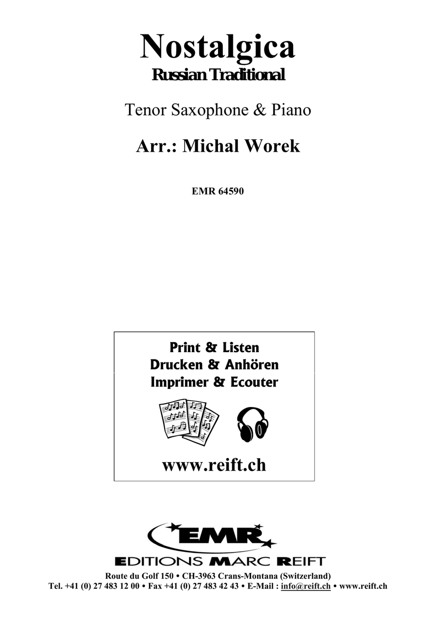 Nostalgica Nostalgica Tenor Saxophone scores gallery preview page 2