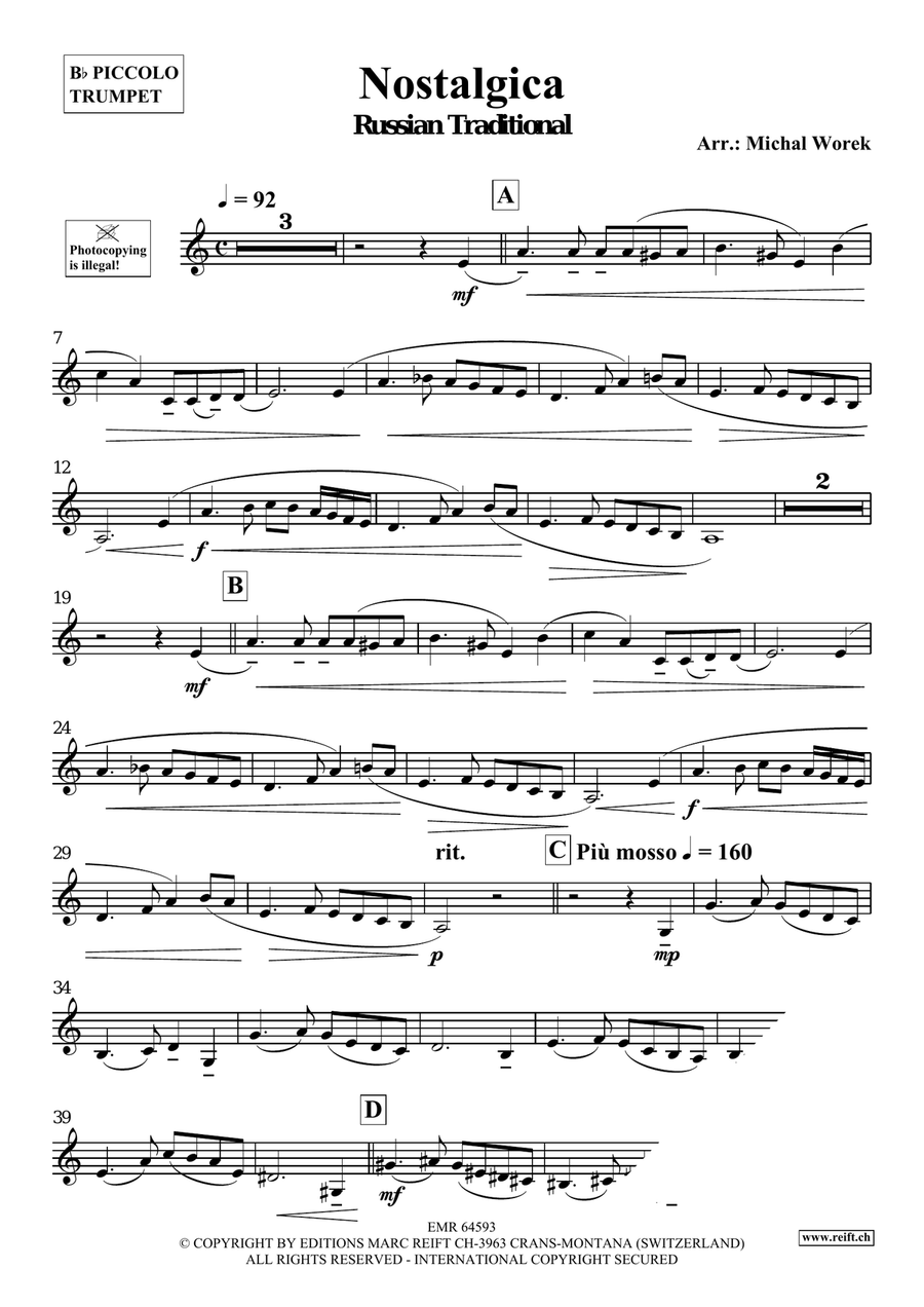 Nostalgica Nostalgica Piccolo Trumpet scores gallery preview page 3