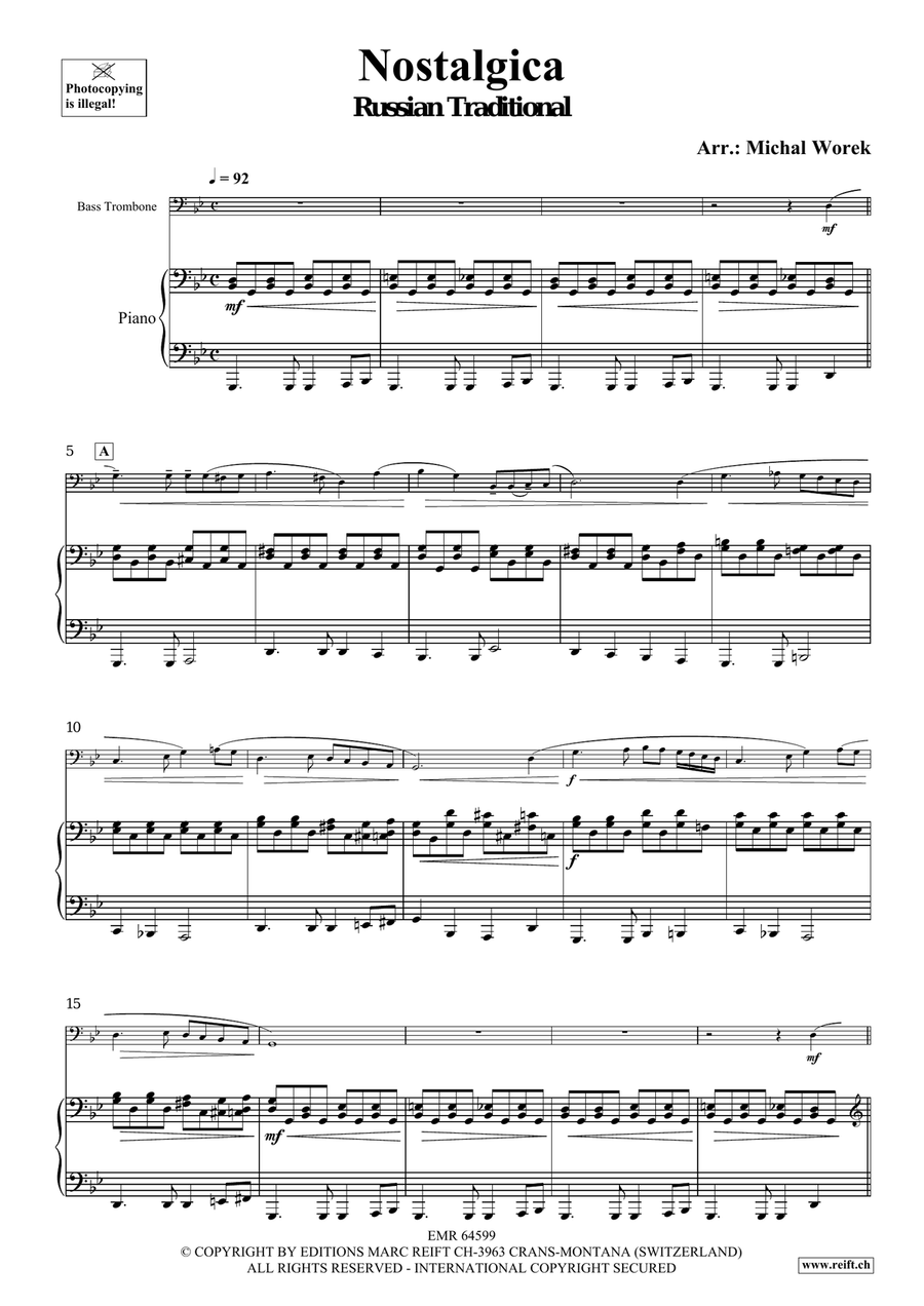 Nostalgica Nostalgica Bass Trombone scores gallery preview page 4