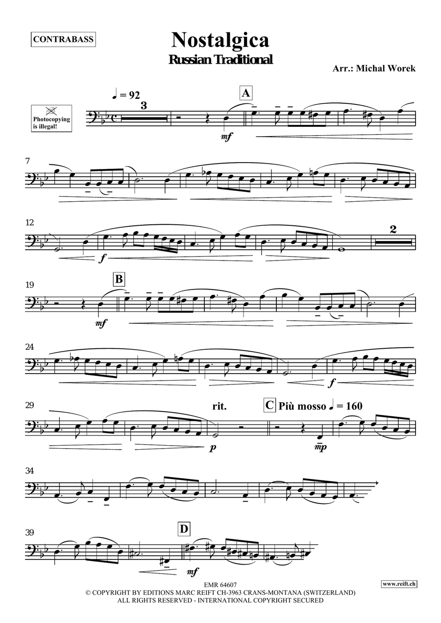 Nostalgica Nostalgica Double Bass scores gallery preview page 3