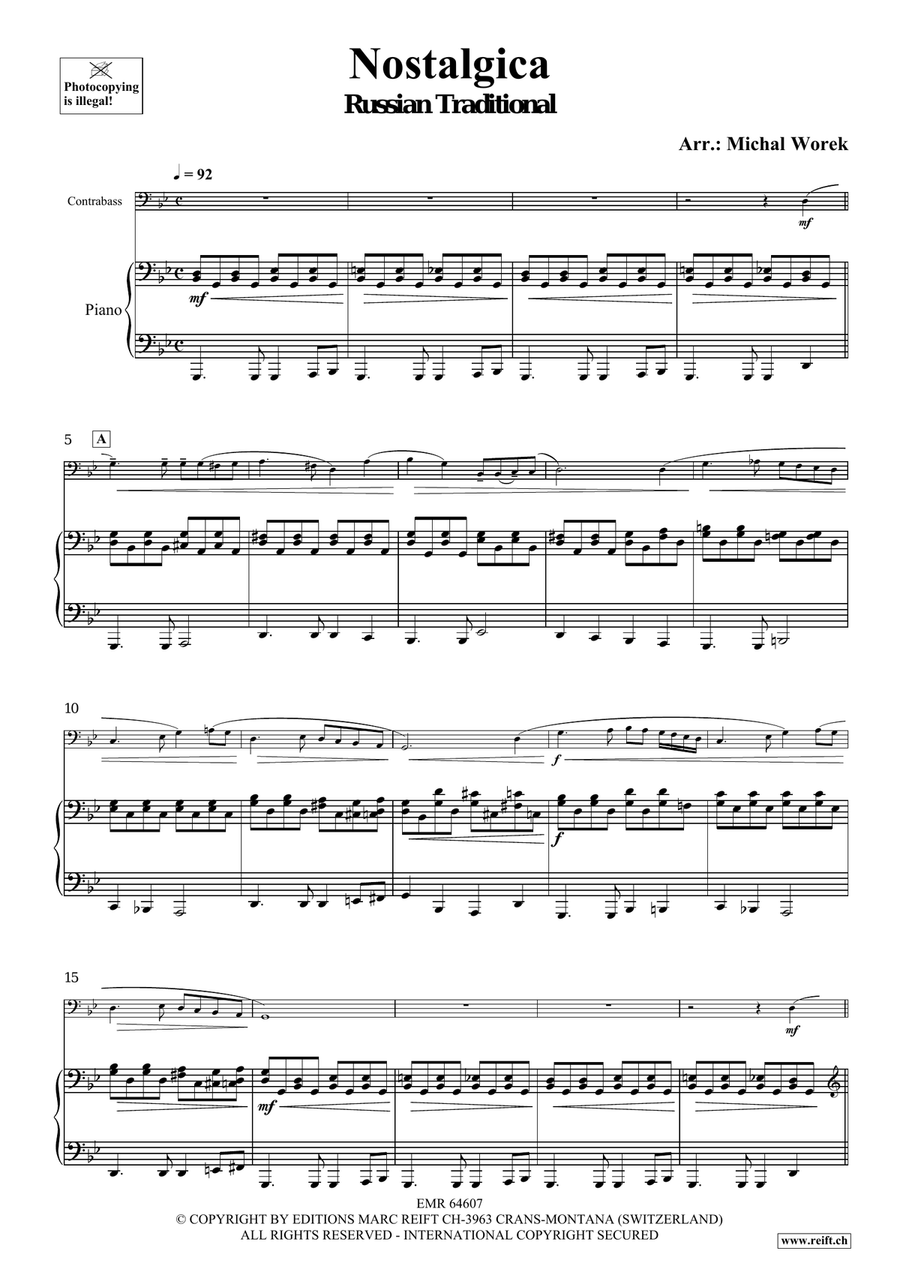 Nostalgica Nostalgica Double Bass scores gallery preview page 4