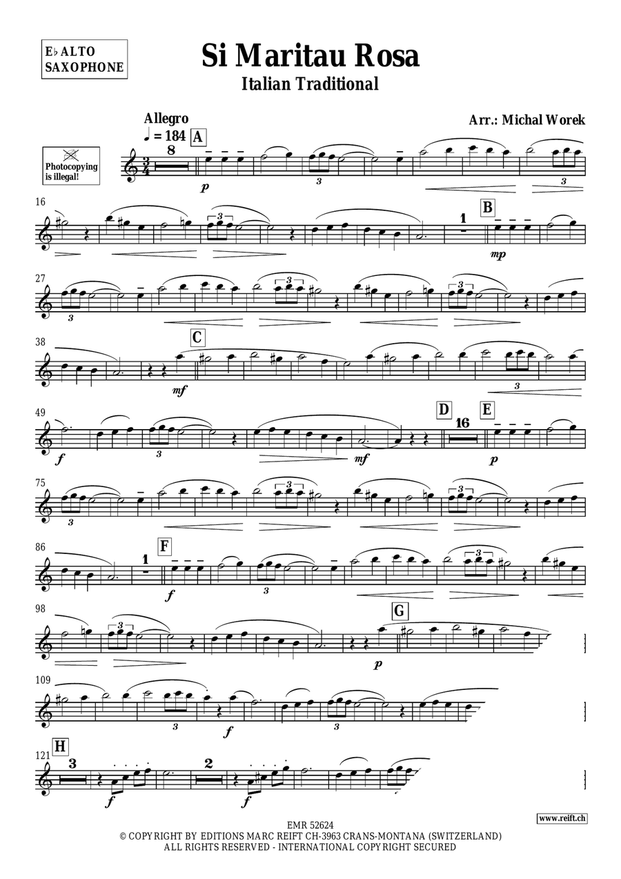 Si Maritau Rosa Si Maritau Rosa Alto Saxophone scores gallery preview page 3