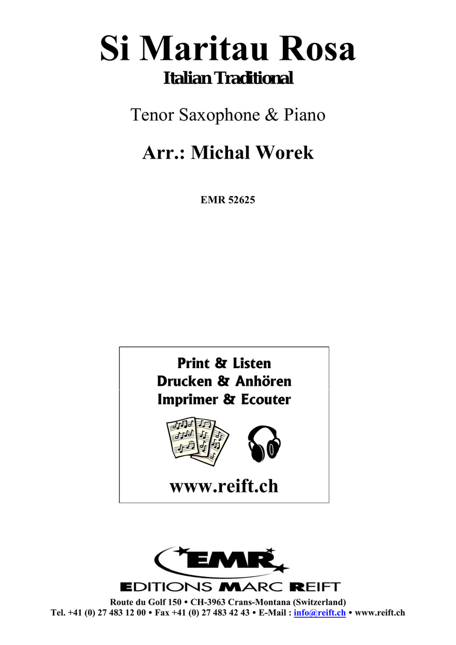 Si Maritau Rosa Si Maritau Rosa Tenor Saxophone scores gallery preview page 2