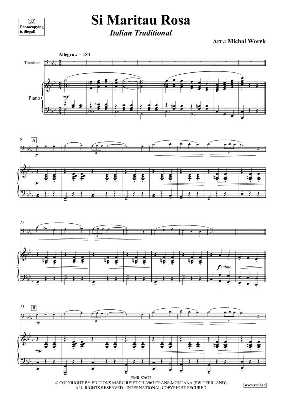 Si Maritau Rosa Si Maritau Rosa Piano Accompaniment scores gallery preview page 4