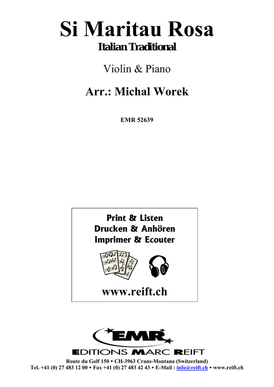 Si Maritau Rosa Violin Solo scores gallery preview page 2