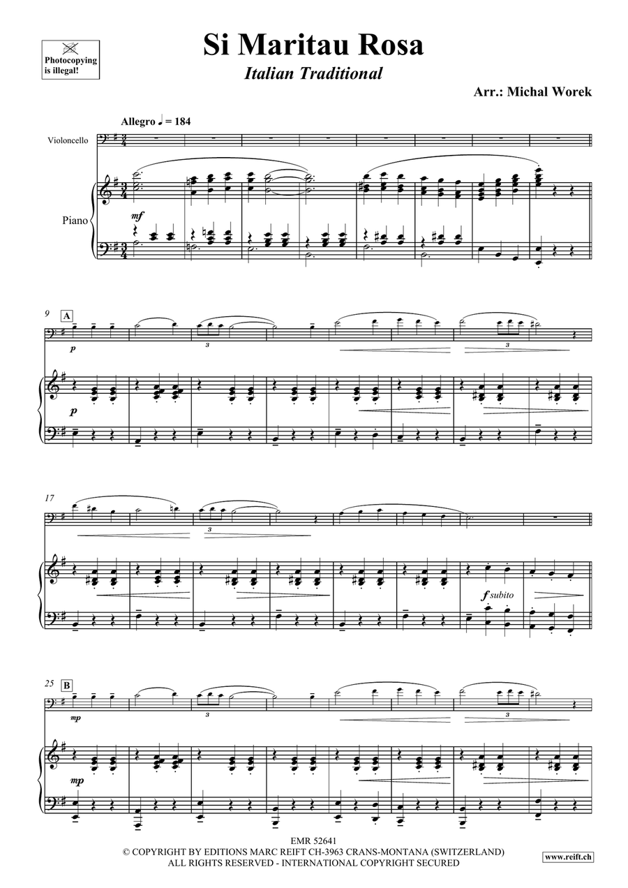 Si Maritau Rosa Piano Accompaniment scores gallery preview page 4