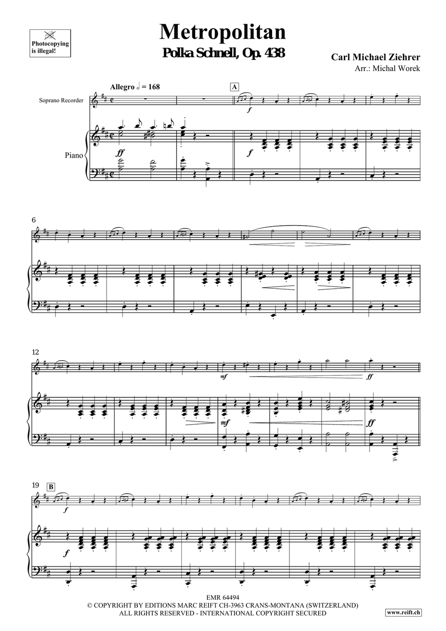 Metropolitan Metropolitan Soprano Recorder scores gallery preview page 4