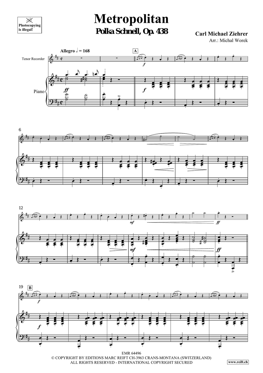 Metropolitan Metropolitan Tenor Recorder scores gallery preview page 4