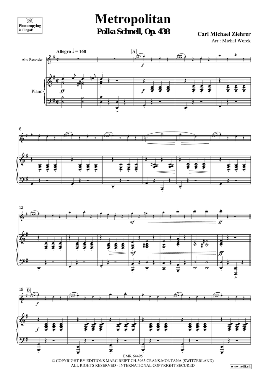Metropolitan Metropolitan Alto Recorder scores gallery preview page 4