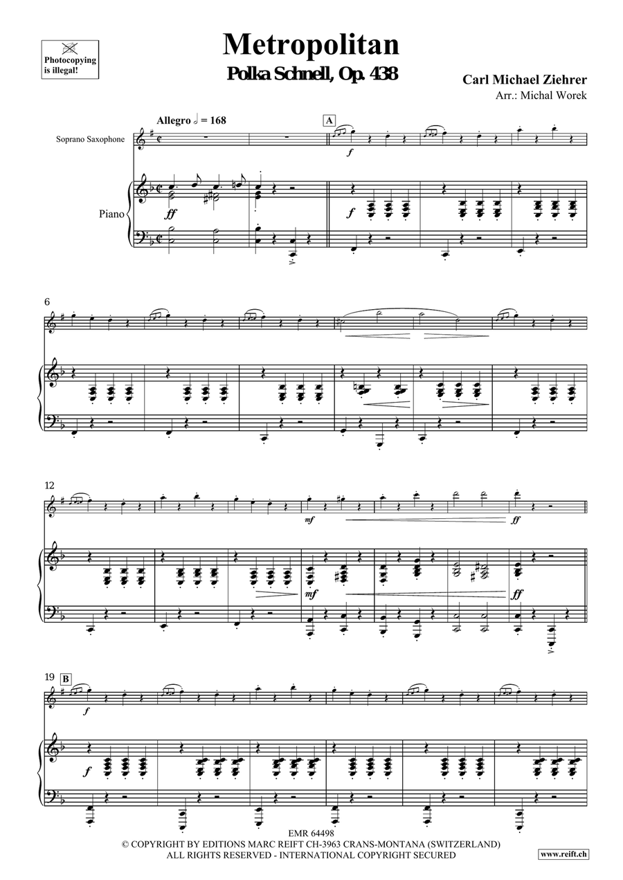 Metropolitan Metropolitan Soprano Saxophone scores gallery preview page 4