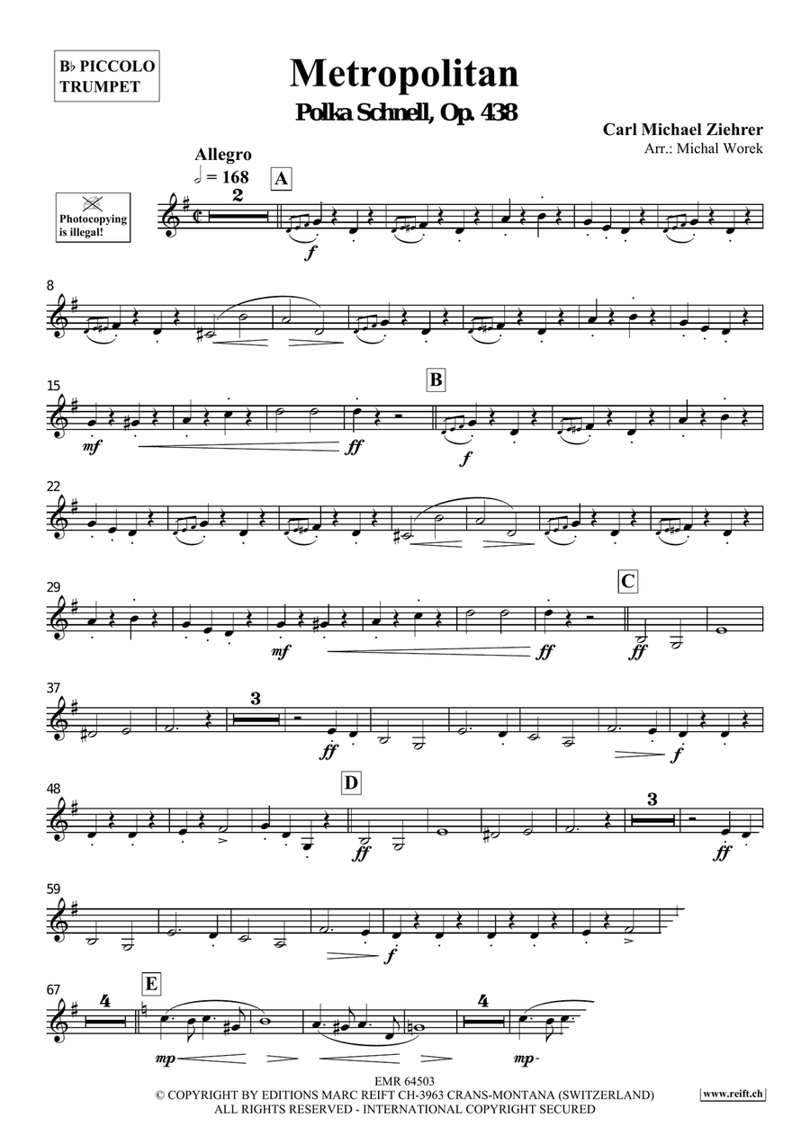 Metropolitan Metropolitan Piccolo Trumpet scores gallery preview page 3