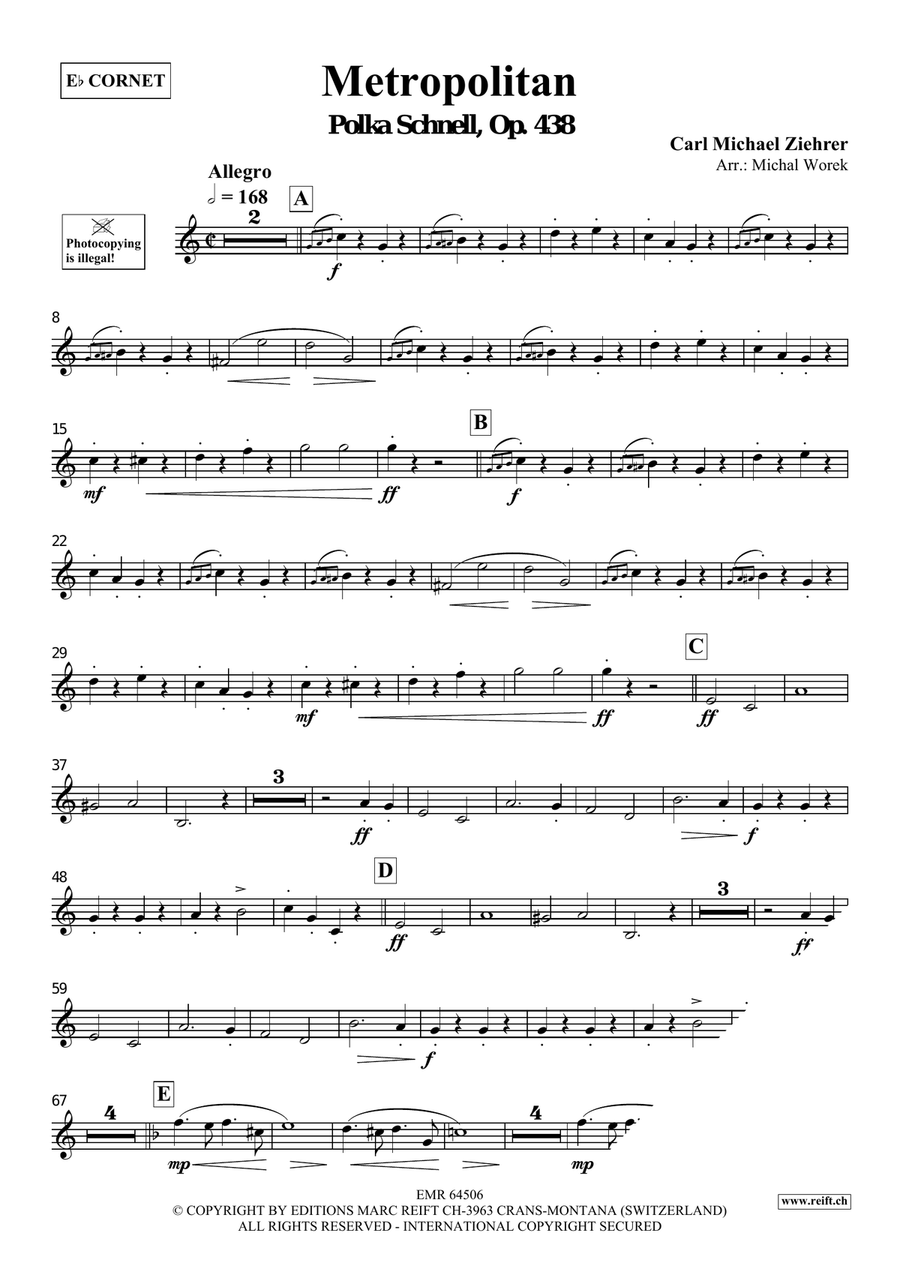 Metropolitan Metropolitan Cornet scores gallery preview page 3