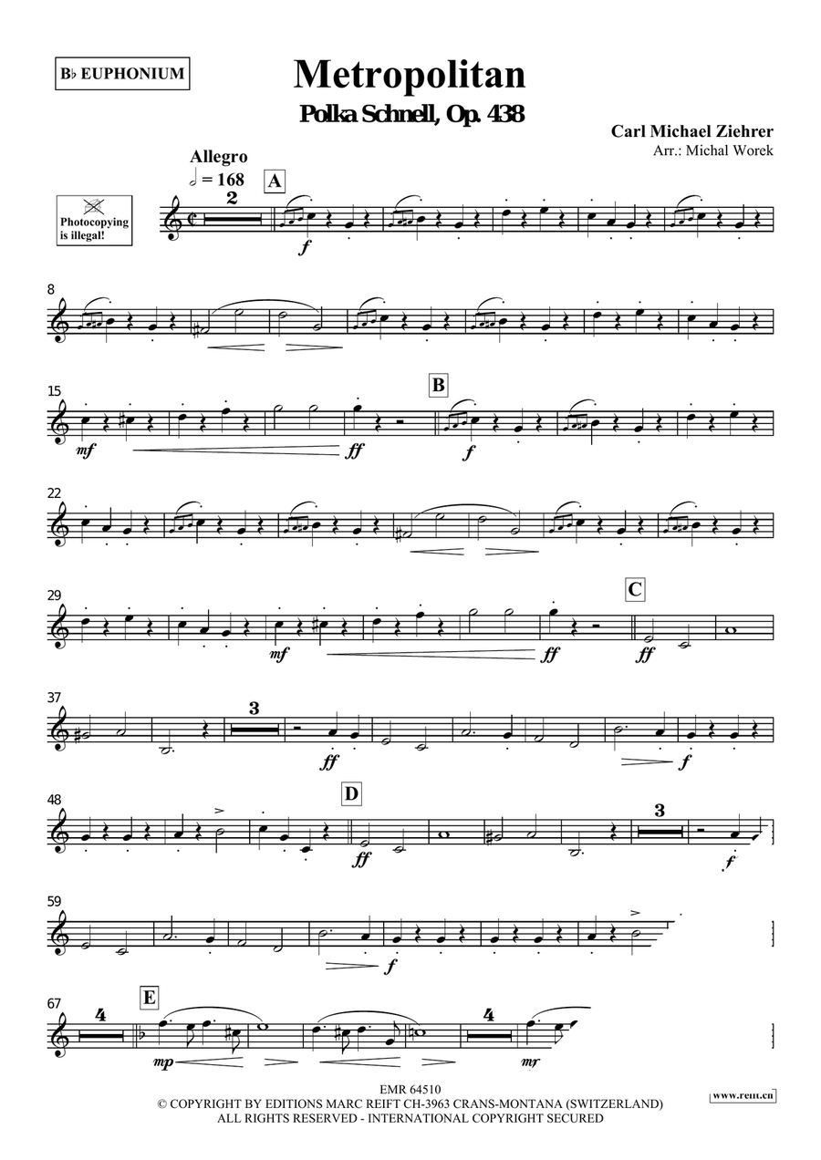 Metropolitan Metropolitan Euphonium scores gallery preview page 3