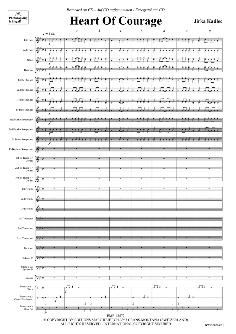 Heart Of Courage Heart Of Courage Concert Band scores gallery preview page 5