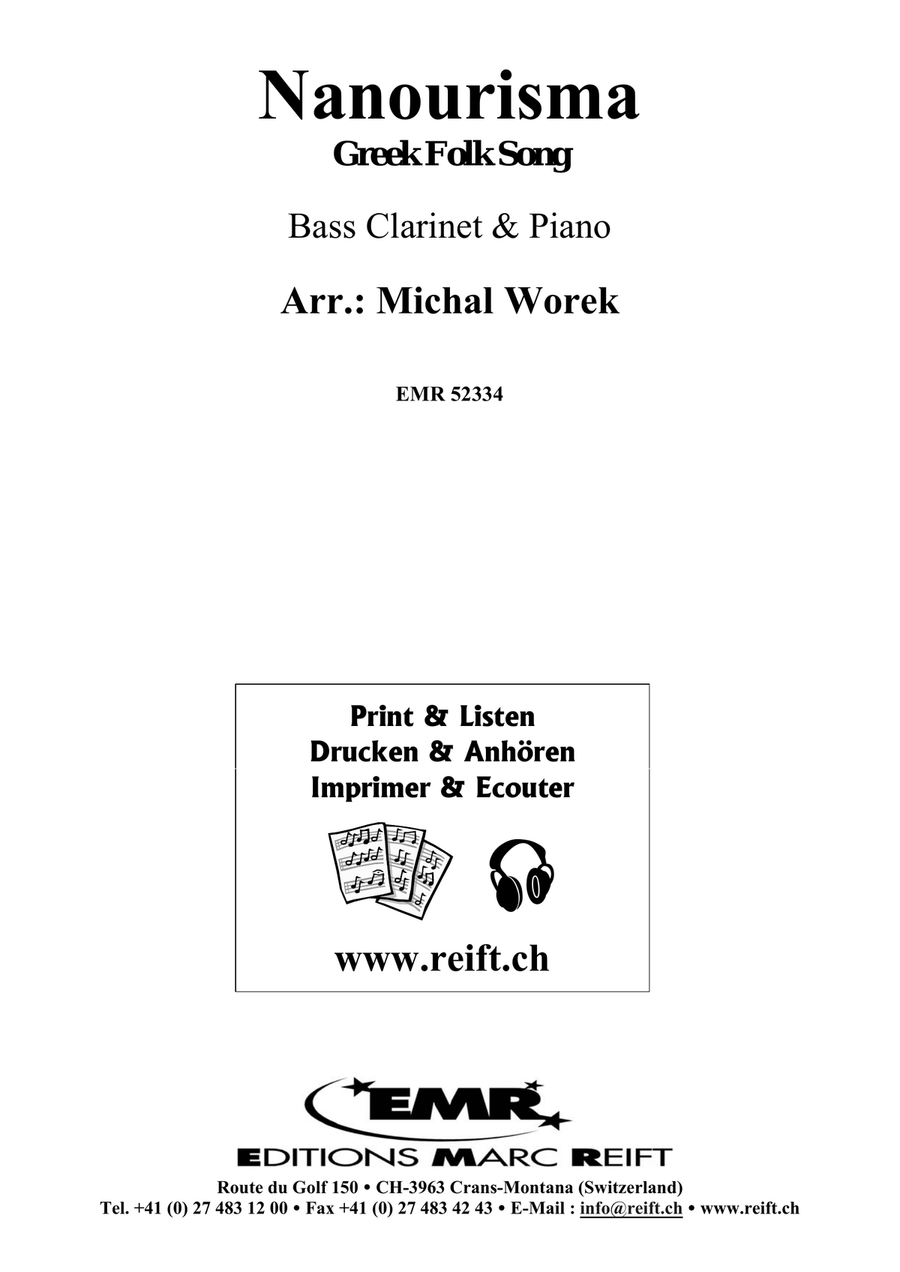 Nanourisma Nanourisma Bass Clarinet scores gallery preview page 2