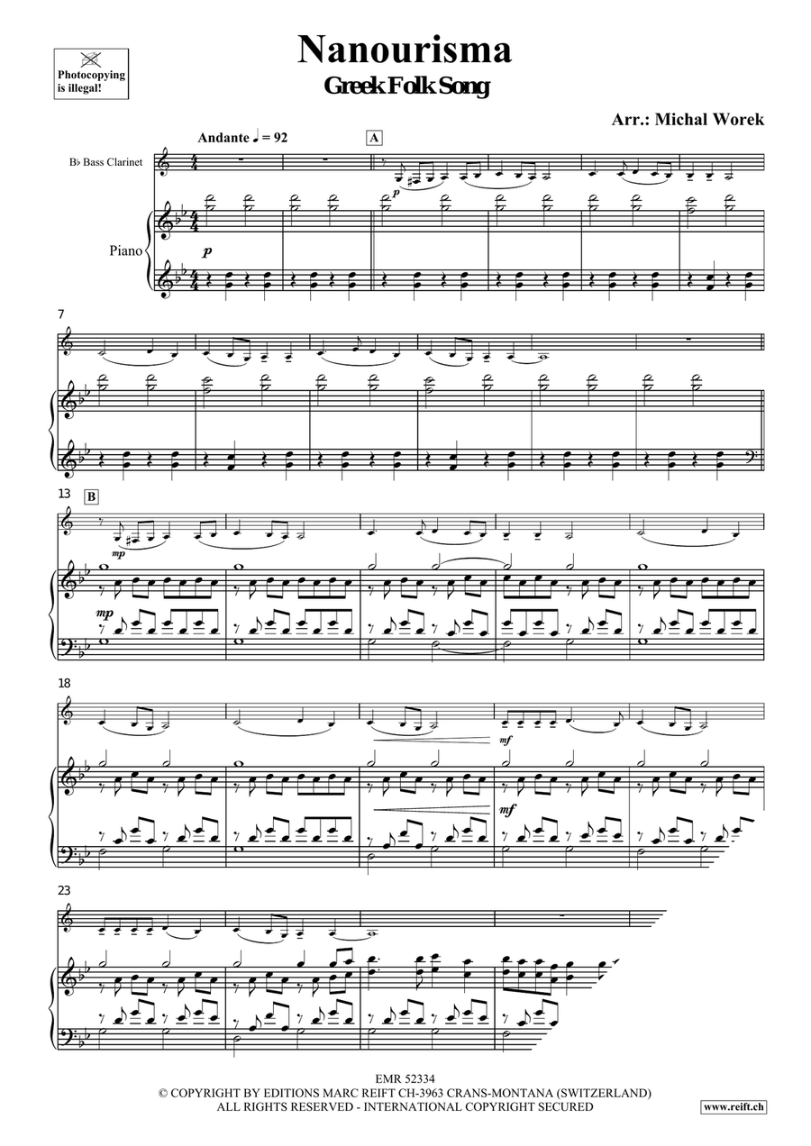 Nanourisma Nanourisma Bass Clarinet scores gallery preview page 3