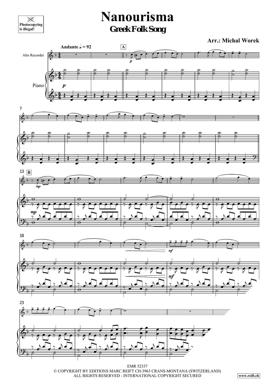Nanourisma Nanourisma Alto Recorder scores gallery preview page 3