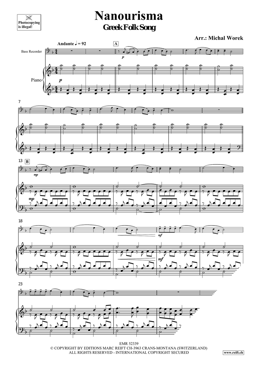 Nanourisma Nanourisma Bass Recorder scores gallery preview page 3