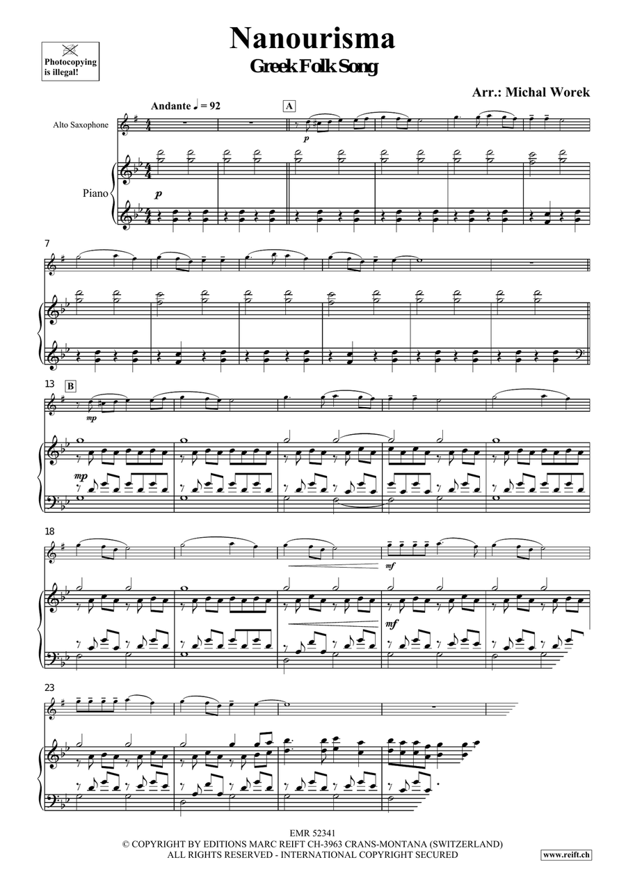 Nanourisma Nanourisma Alto Saxophone scores gallery preview page 3