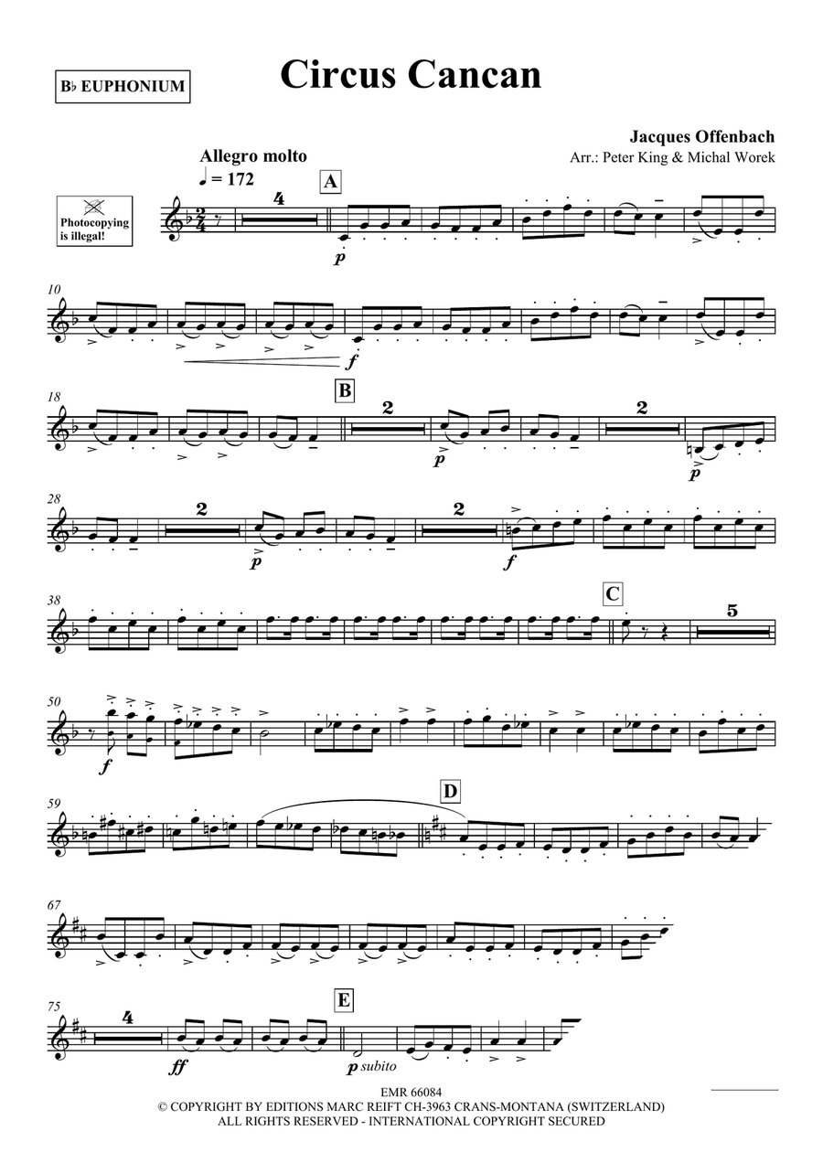 Circus Cancan Circus Cancan Euphonium scores gallery preview page 3