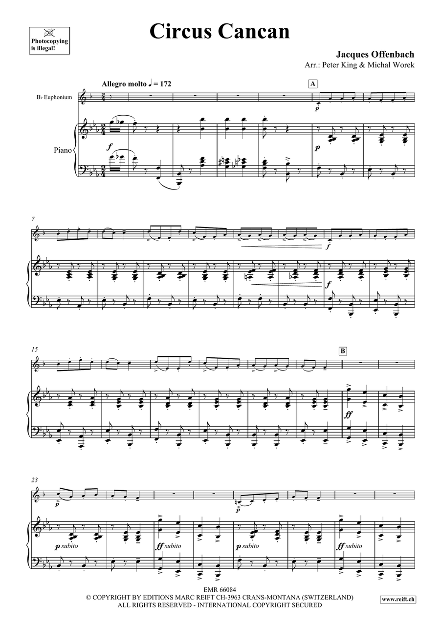 Circus Cancan Circus Cancan Euphonium scores gallery preview page 4
