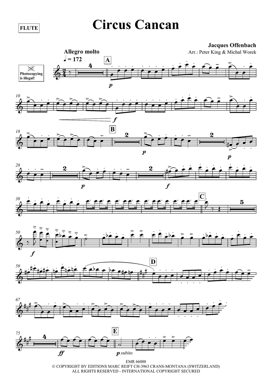 Circus Cancan Circus Cancan Flute Solo scores gallery preview page 3