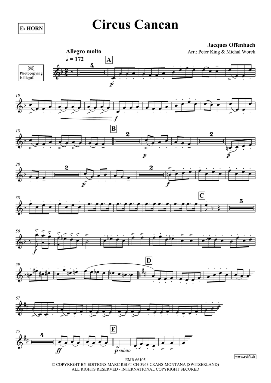 Circus Cancan Circus Cancan Horn scores gallery preview page 3