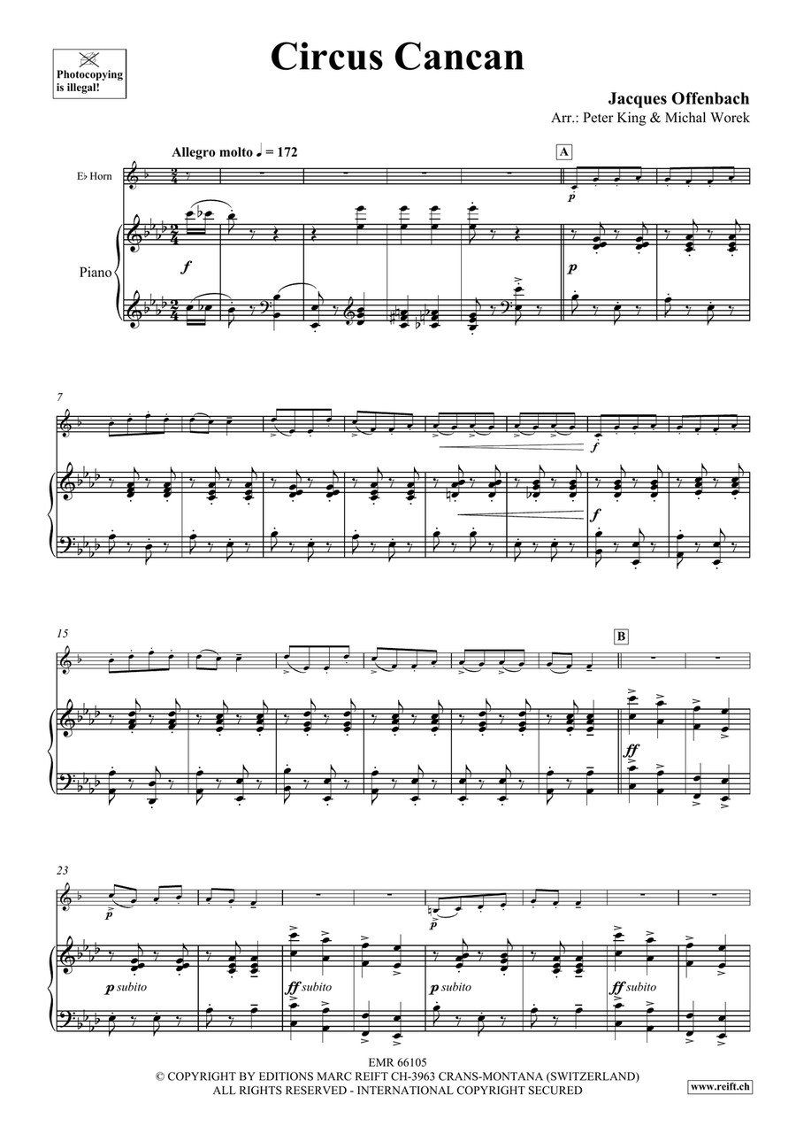 Circus Cancan Circus Cancan Horn scores gallery preview page 4