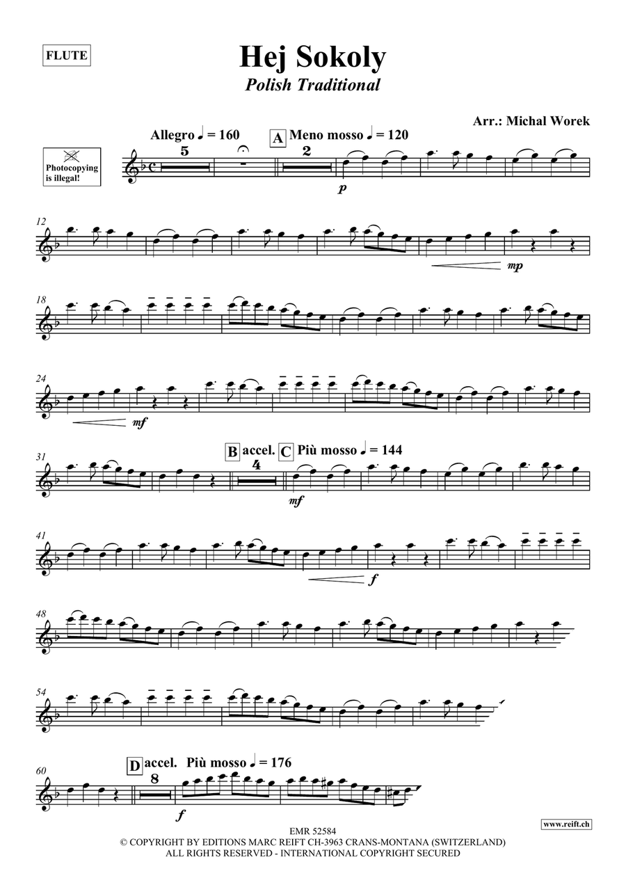 Hej Sokoly Hej Sokoly Flute Solo scores gallery preview page 3