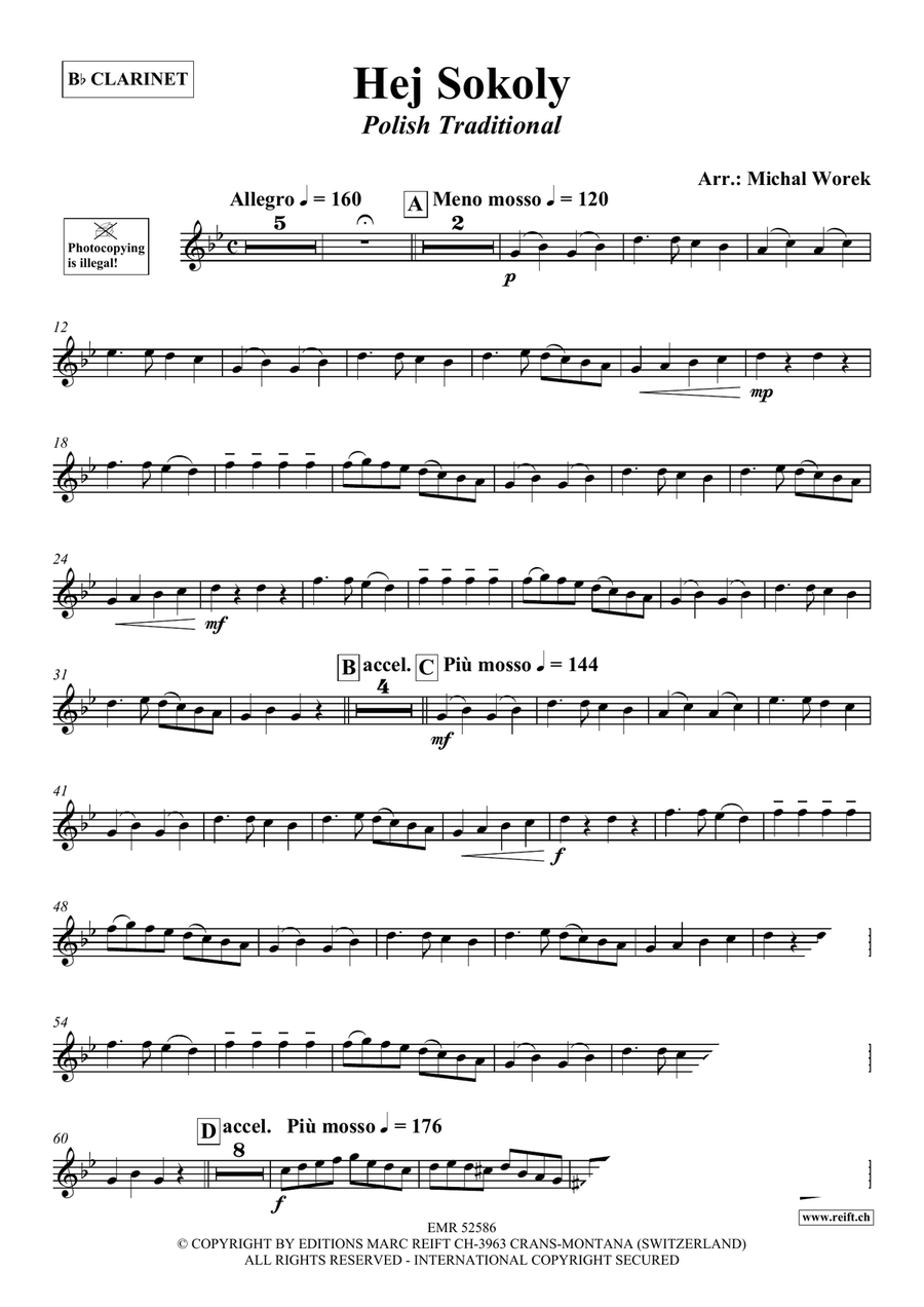 Hej Sokoly Hej Sokoly Clarinet Solo scores gallery preview page 3